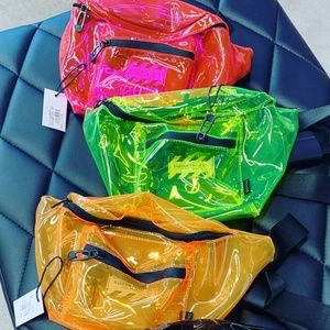 NWT Bascom Neon Transparent Fanny Pack